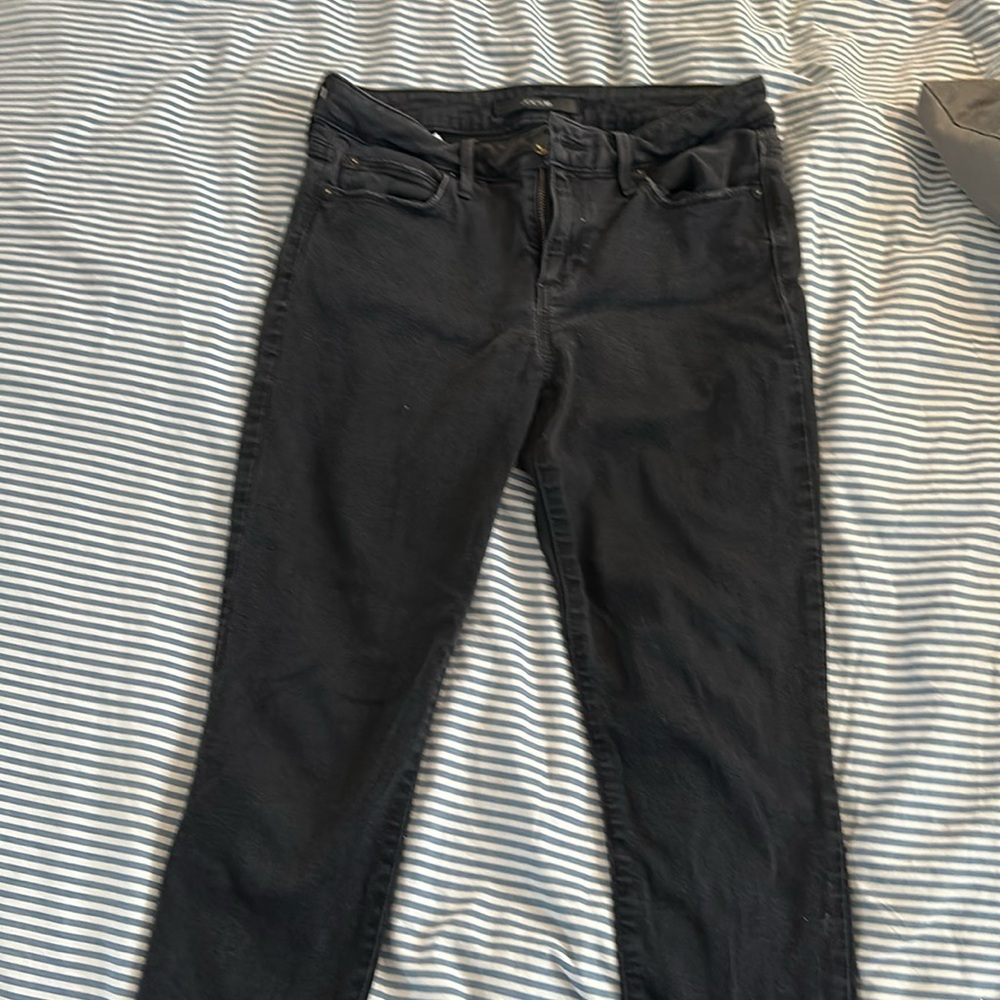 Joe’s jeans, flawless, the icon, midrise, skinny ankle, black denim jeans